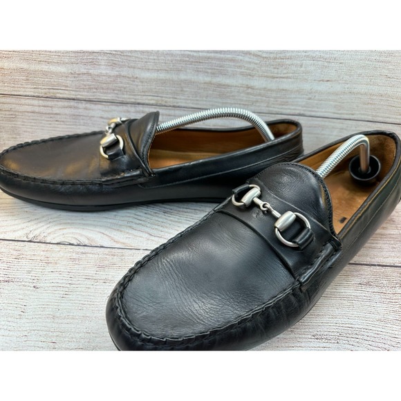 Allen Edmonds Sebastian Leather Bit Driving Loafer Shoes Men Size 13D Black 6362 main image 5